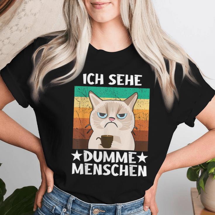 Office Humour Sarcasm Coffee Cat Ich Sehe Dupdy People T-shirt Frauen Geschenke für Sie