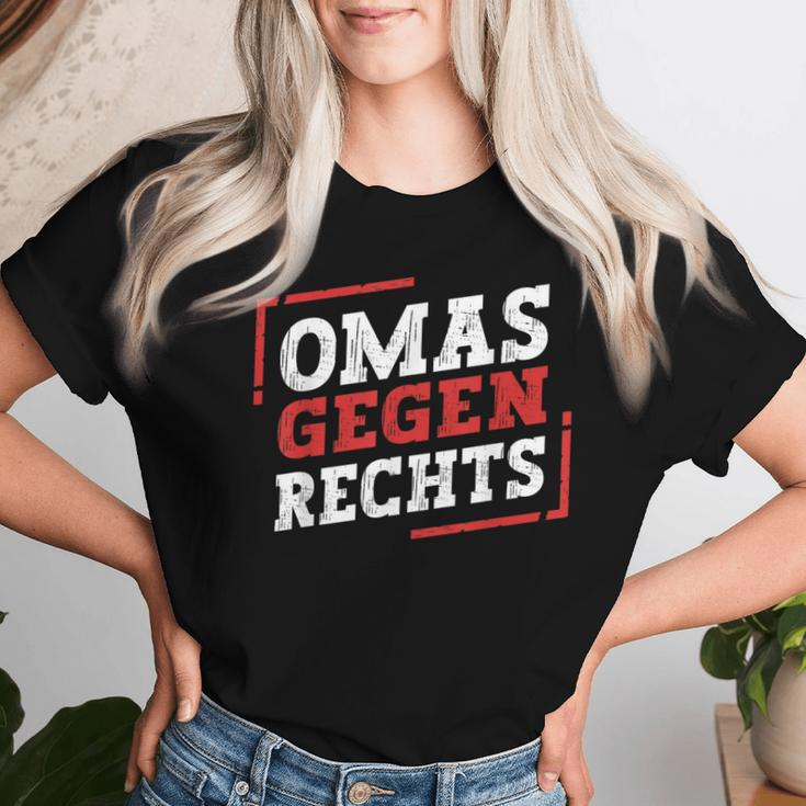 Omas Gegen Rechts Antirassismus T-shirt Frauen Geschenke für Sie