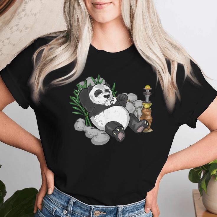 Panda Arabic Hookah Nargileh Shisha Panda Bear T-shirt Frauen Geschenke für Sie