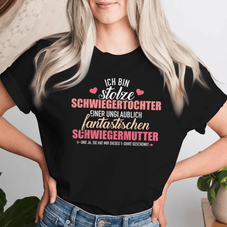 Proud Daughter In Law Of A Fantastic Mother-In-Law T-shirt Frauen Geschenke für Sie