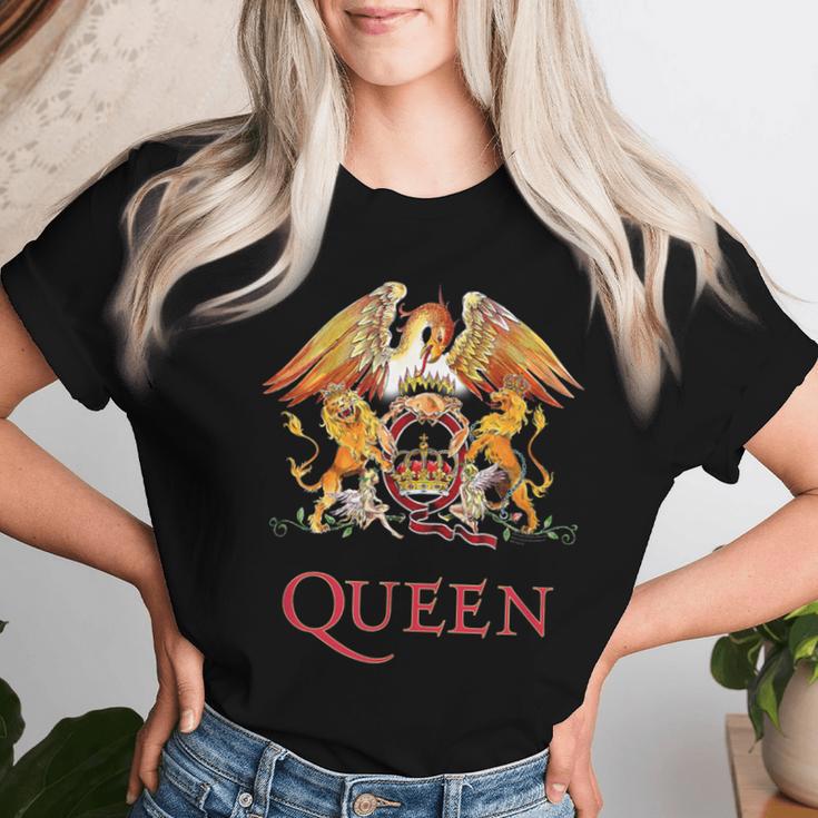 Queen Rock Music Band Logo By Rock Off T-shirt Frauen Geschenke für Sie