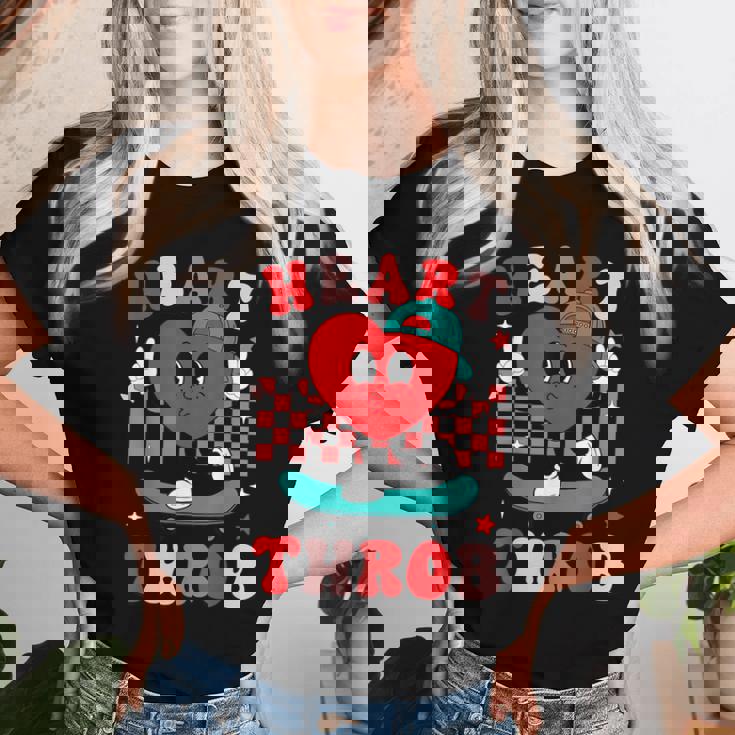 Retro Groovy Heart Throb Valentines Day Toddler Boy Kid Women T-shirt Gifts for Her Retro Groovy Heart Throb Valentines Day Toddler Boy Kid Women T-shirt Gifts for Her