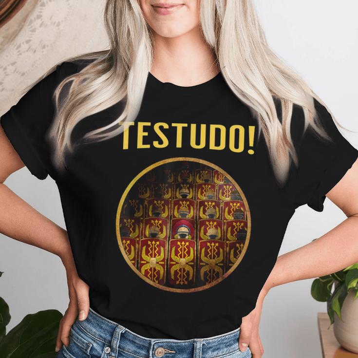 Roman Legions Testudo Ancient Roman Legionaries T-shirt Frauen Geschenke für Sie