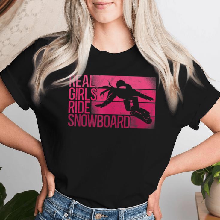 Snowboard Snowboardintage Girls Ride T-shirt Frauen Geschenke für Sie