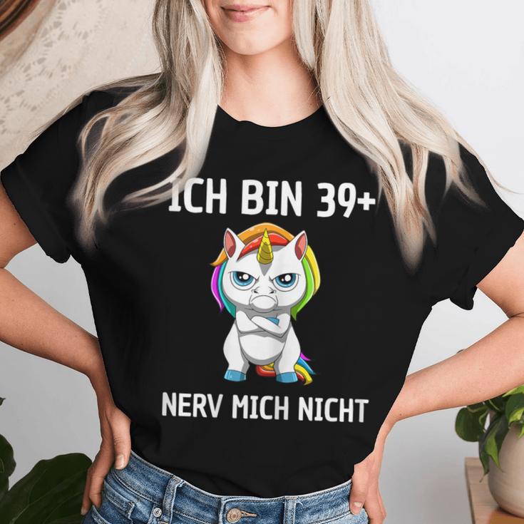 Women's 40Th Birthday Woman Unicorn 40 Year Old Idea T-shirt Frauen Geschenke für Sie