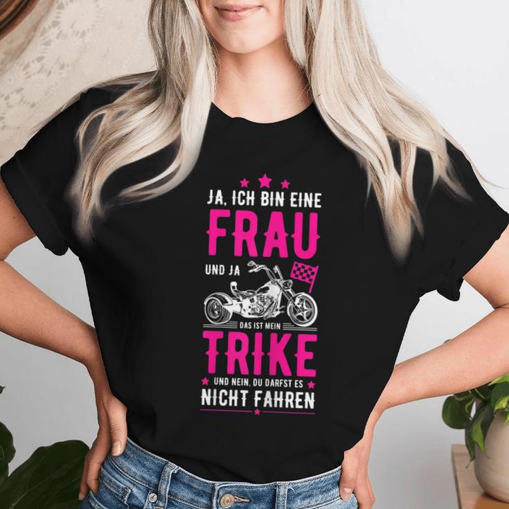 Women's Bin Eine Frau Und Ja Mein Trike T-shirt Frauen Geschenke für Sie