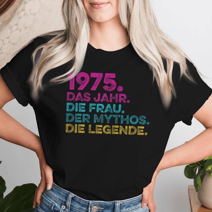 Women's Birthday intage 1975 Woman Myth Legend T-shirt Frauen Geschenke für Sie