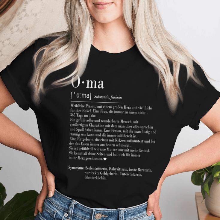 Women's Grandma Birthday Ideas Definition Birthday T-shirt Frauen Geschenke für Sie