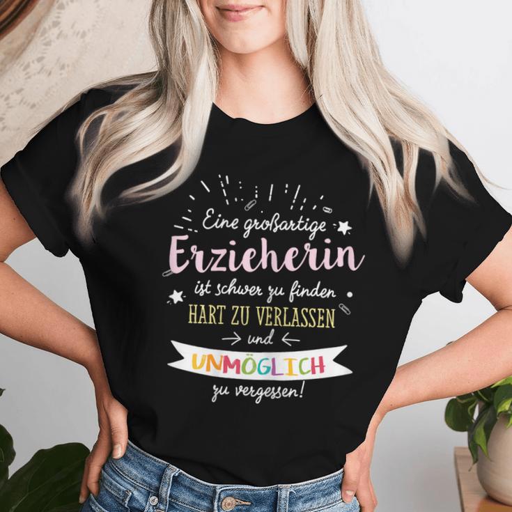 Women's Great Teacher Farewell Kita S T-shirt Frauen Geschenke für Sie