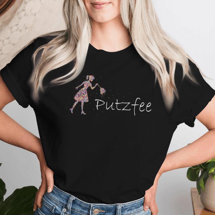 Women's Putzfee Cleaning Woman Cleaning Power Cleaning S T-shirt Frauen Geschenke für Sie