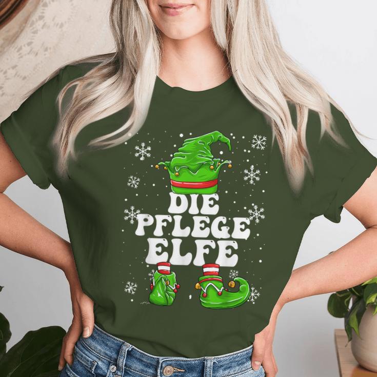 Care Elf Women's Nursing Home Elf Nurse Christmas T-shirt Frauen Geschenke für Sie