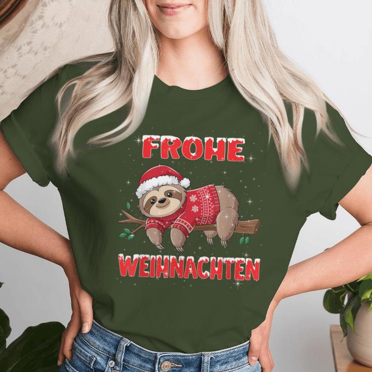 Christmas Children Sloth Outfit T-shirt Frauen Geschenke für Sie