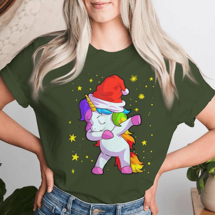 Christmas Children's Unicorn Girls Christmas T-shirt Frauen Geschenke für Sie