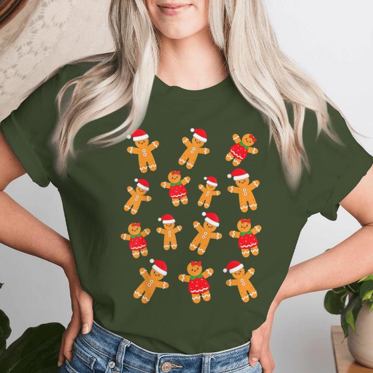 Gingerbread Christmas Gingerbread Pyjamas Mens T-shirt Frauen Geschenke für Sie