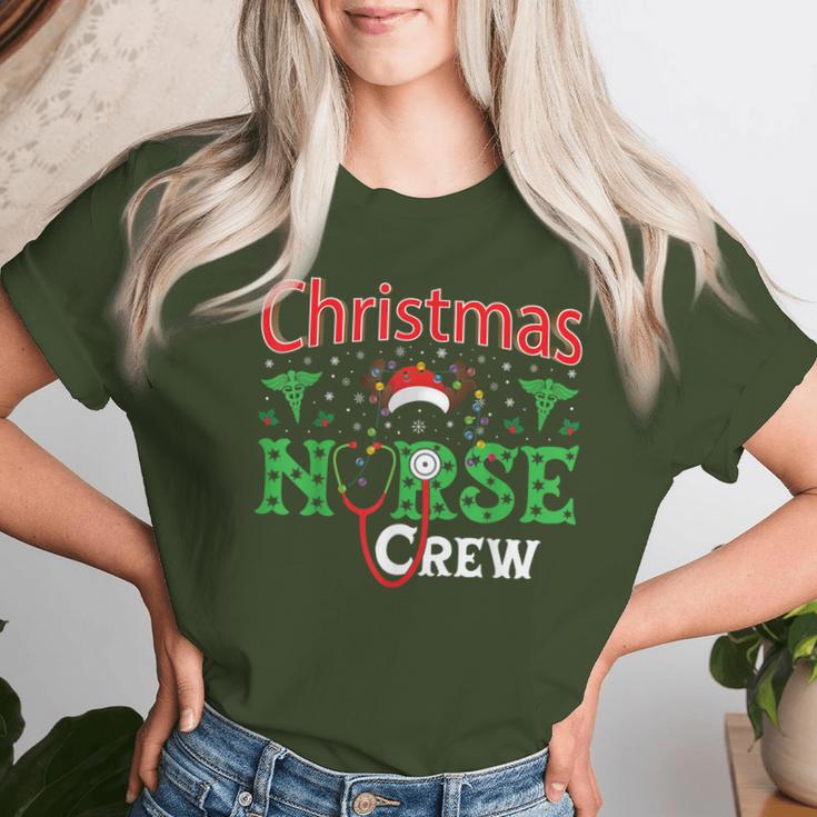 Nurse Christmas Reindeer Christmas Nurse Crew T-shirt Frauen Geschenke für Sie