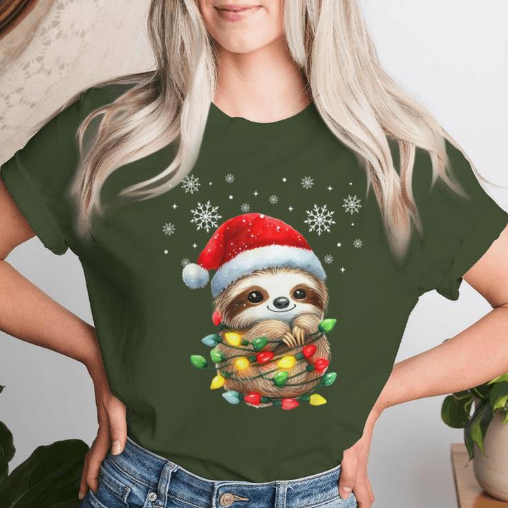 Sloth Christmas Family Outfit Children's Christmas T-shirt Frauen Geschenke für Sie