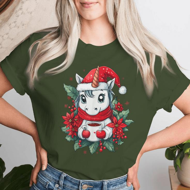 Unicorn Christmas Children Christmas Unicorn T-shirt Frauen Geschenke für Sie