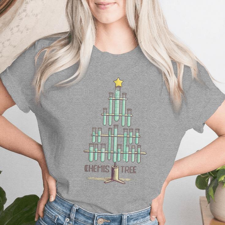 Oh Chemistree Christmas For Chemistry Teacher Chemistree T-shirt Frauen Geschenke für Sie