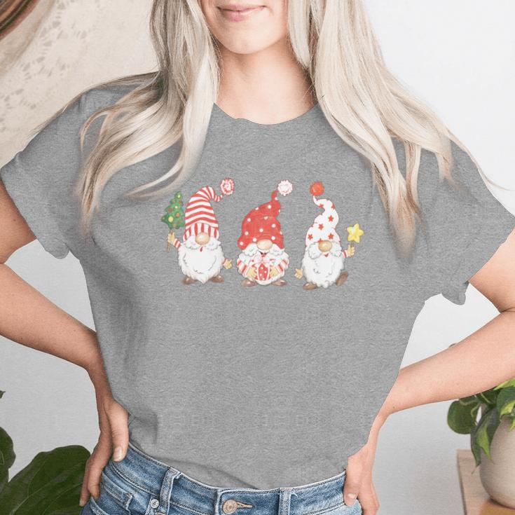 Women's Christmas Jumper Christmas Gnome Gnome Long-Sleeved T-shirt Frauen Geschenke für Sie