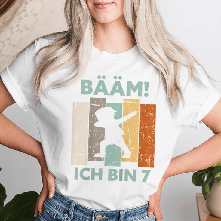 7Th Birthday Girl Kinder Bääm Ich Bin 7 Sieben Jahre Junge 7Th T-shirt Frauen Geschenke für Sie