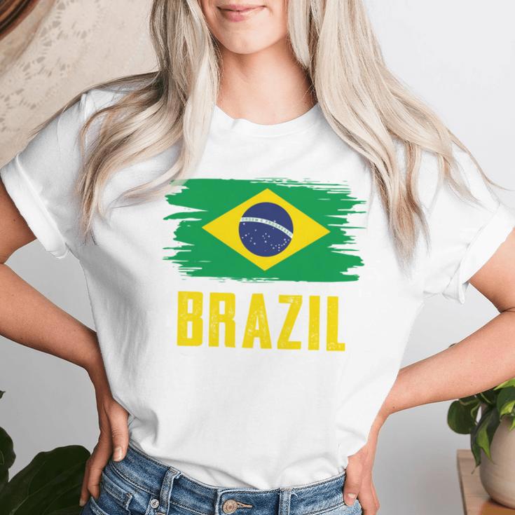 T-shirt Homme Grand Brésilien - Drapeau Du Brésil Noir - 100% Coton - Taille Large - Occasion Excellent État