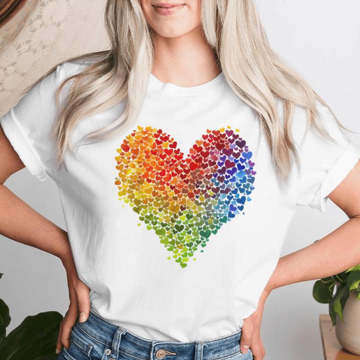 Csd Parade Rainbow Lgbt Heart Lgbtq Flowers Pride Love T-shirt Frauen Geschenke für Sie