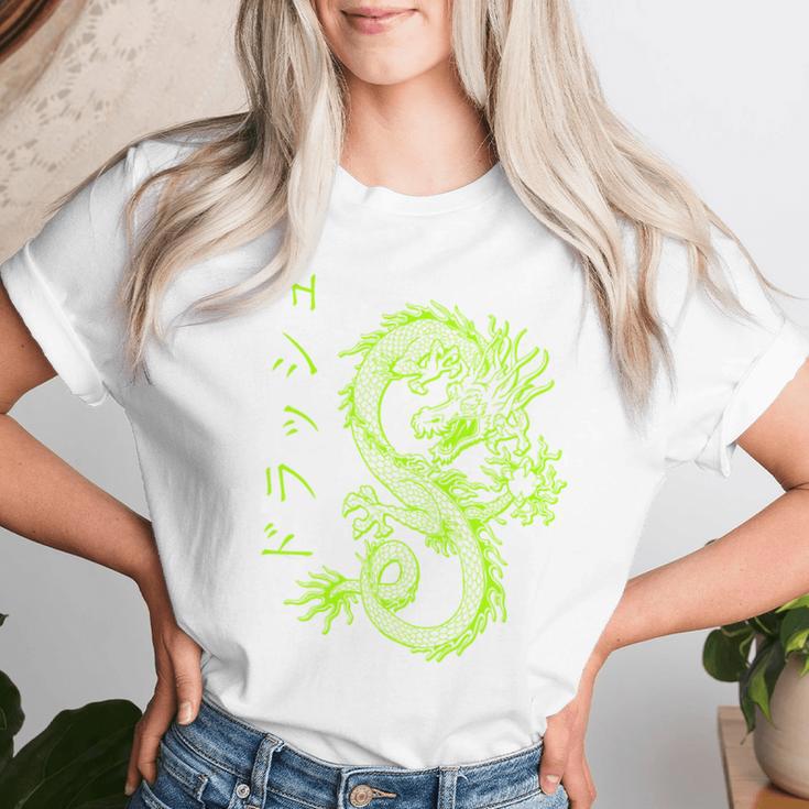 Dragon Streetwear E-Girl Aesthetic Retro 90S Japan Dragon S T-shirt Frauen Geschenke für Sie