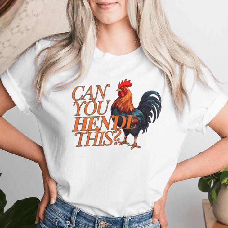 Can You Hendl This Rooster Chicken Giggal Gockel Chicken Farm T-shirt Frauen Geschenke für Sie