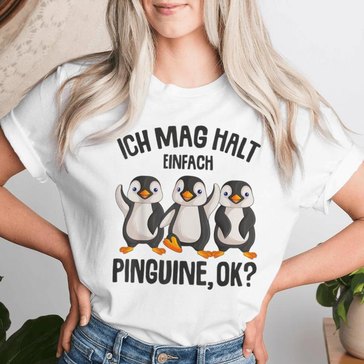 Ich Mag Halt Penguins Children's Girls' Penguin T-shirt Frauen Geschenke für Sie