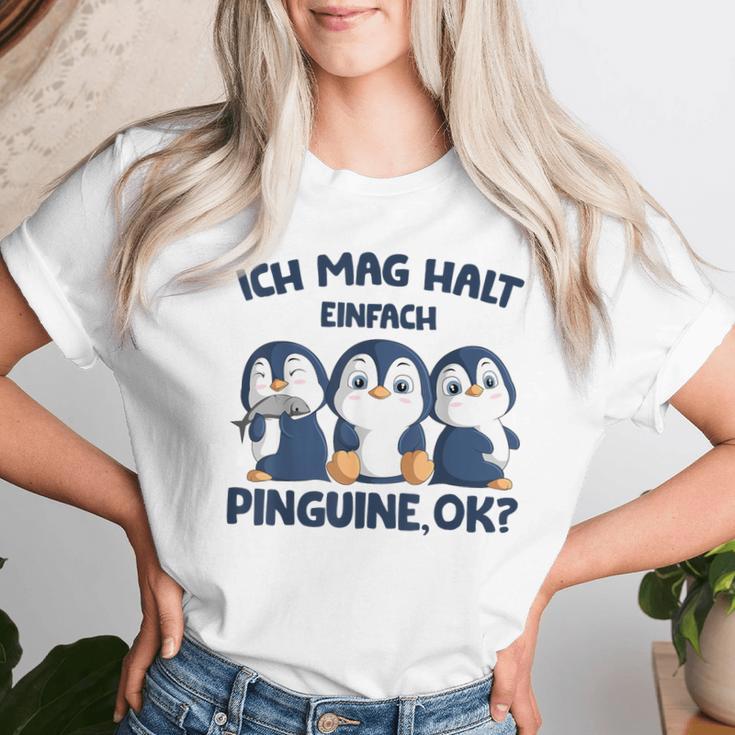 Ich Mag Halt Penguins Girls Children Women's Penguin T-shirt Frauen Geschenke für Sie