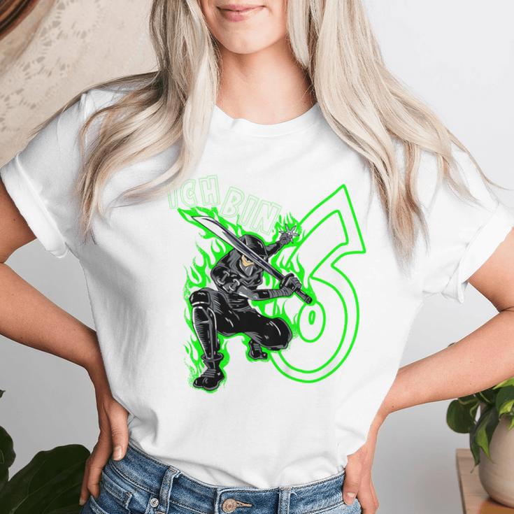 Kinder 6 Geburtstag Jungen Mädchen I Am 6 Jahre Ninja T-shirt Frauen Geschenke für Sie