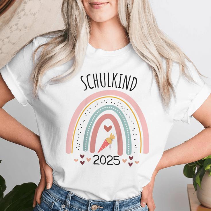 Kinder Schulkind 2025 Schulanfang Mädchen Deko Einschulung 2025 T-shirt Frauen Geschenke für Sie