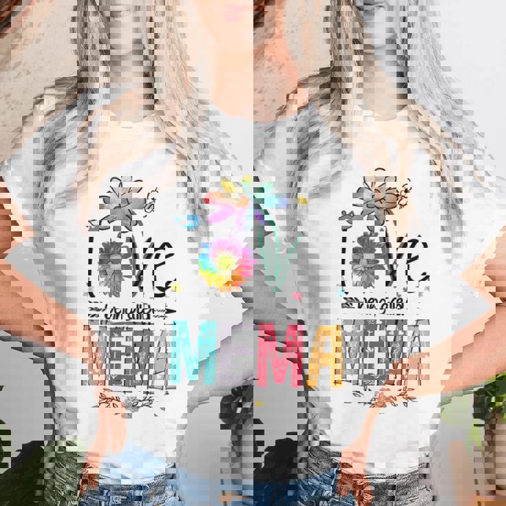 I Love Being Called Mema Daisy Flower Cute Mother's Day Women T-shirt Gifts for Her