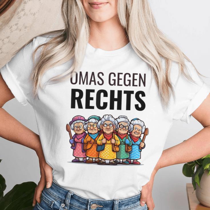 Stellungnahme Gegen Rechts Omas Gegen Rechts T-shirt Frauen Geschenke für Sie