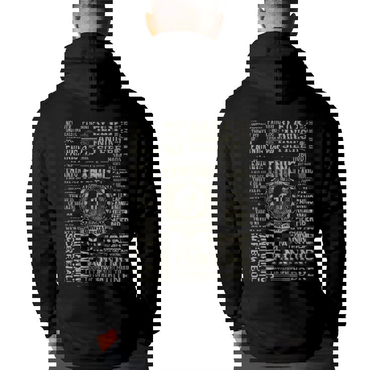 It's A Fanning Thing Fanning Name Hoodie Back Print