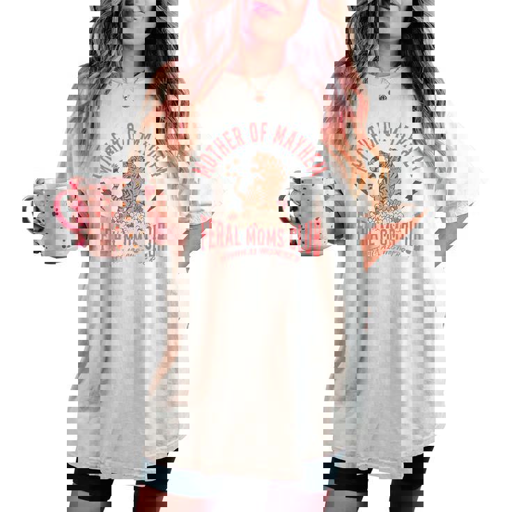 Retro Mother Of Mayhem Feral Moms Club Moms Women's Oversized Comfort T-shirt Retro Mother Of Mayhem Feral Moms Club Moms Women's Oversized Comfort T-shirt