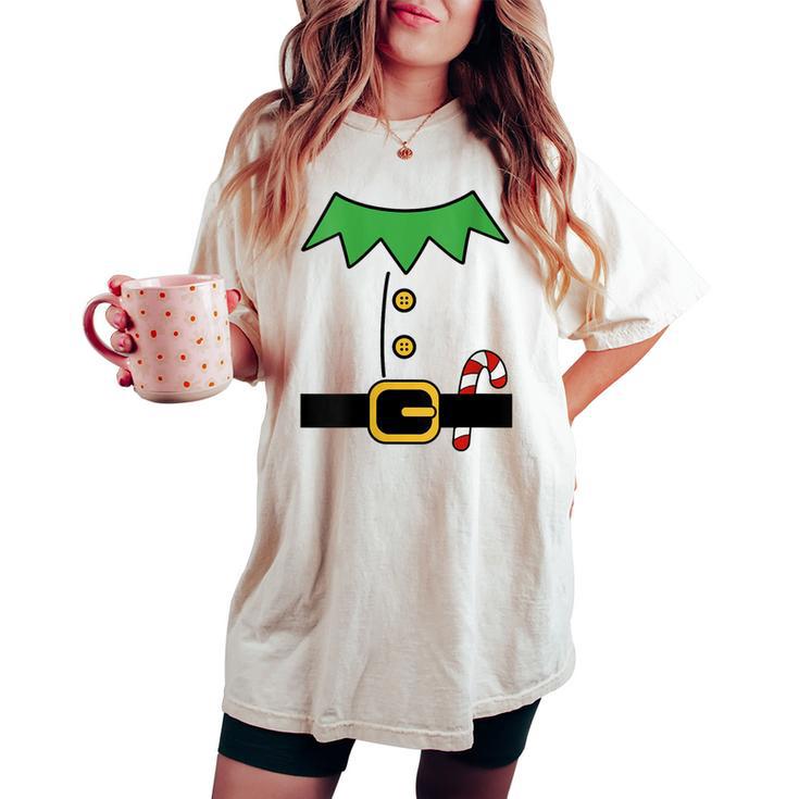 Femme Costumes de Noël et de lutin pour la famille des Simpsons T-Shirt avec Col en V