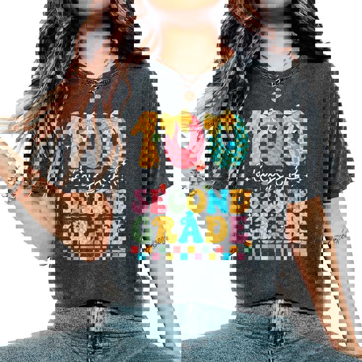 100 Days Of Second Grade 100Th Day Of School 2Nd Grade Women's Oversized Comfort T-Shirt