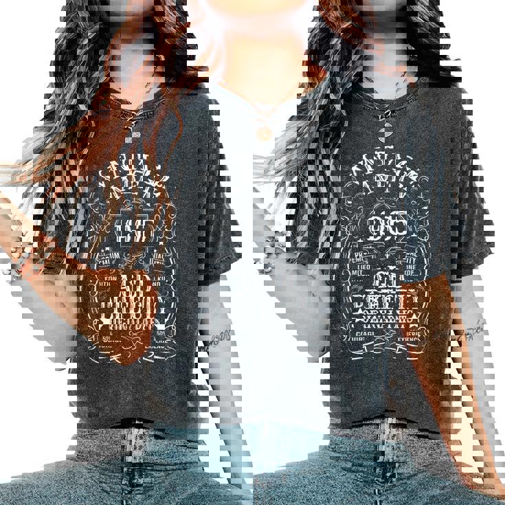 60Th Birthday Man Woman 60 Years 1965 Decorative Women's Oversized Comfort T-Shirt