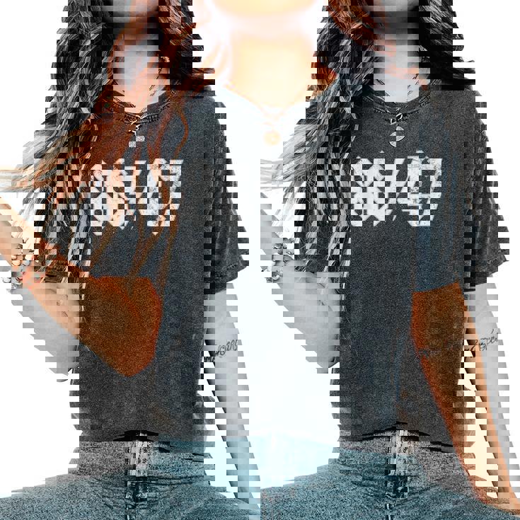 8647 Sarcastic Retro Vintage 80S Style 86 47 Rock 8647 Women's Oversized Comfort T-Shirt
