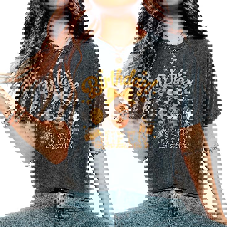 Birthday Queen Black Woman Afro Girl Afrocentric Birthday Women's Oversized Comfort T-Shirt