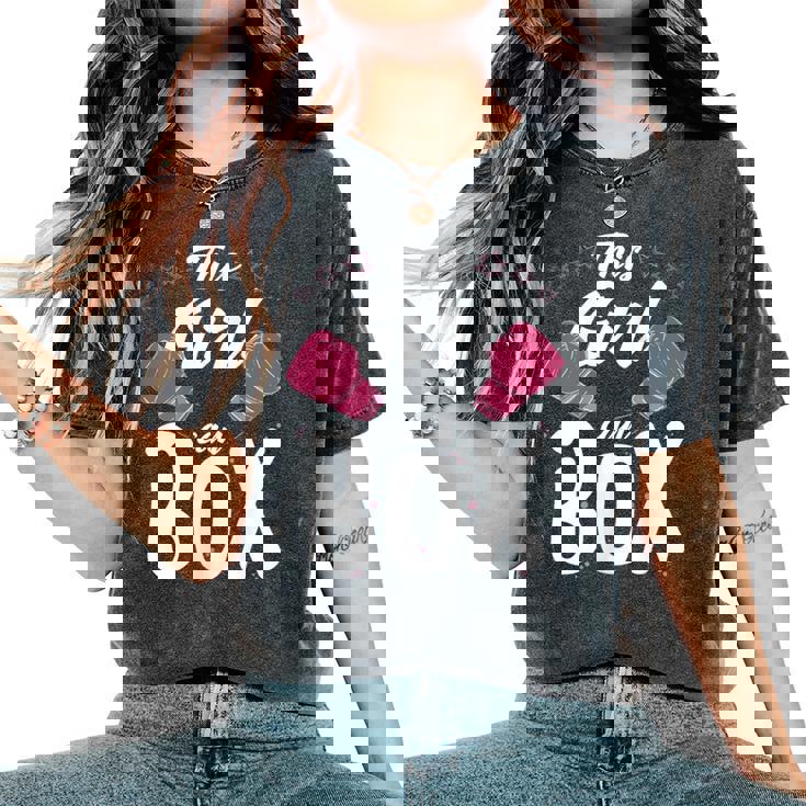 Boxeo Esta Chica Puede Boxear Cool Girl Boxeo Sin Mangas Camiseta extragrande cómoda para mujer