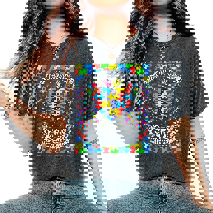 Camisa Para Autismo Para Es Y Hombres Respeto El Amor Concienciación Sobre El Autismo Camiseta extragrande cómoda para mujer