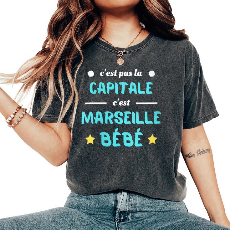 T-shirt Humour Marseille - "C'est Pas La Capitale C'est Marseille Bébé"