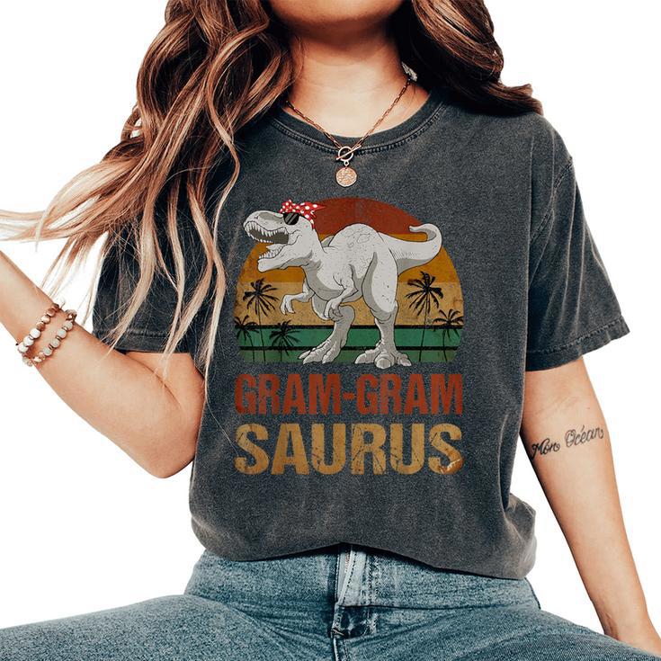 Dinosaur Gram-Gram Saurus Vintage Mother's Day Women's Oversized Comfort T-Shirt