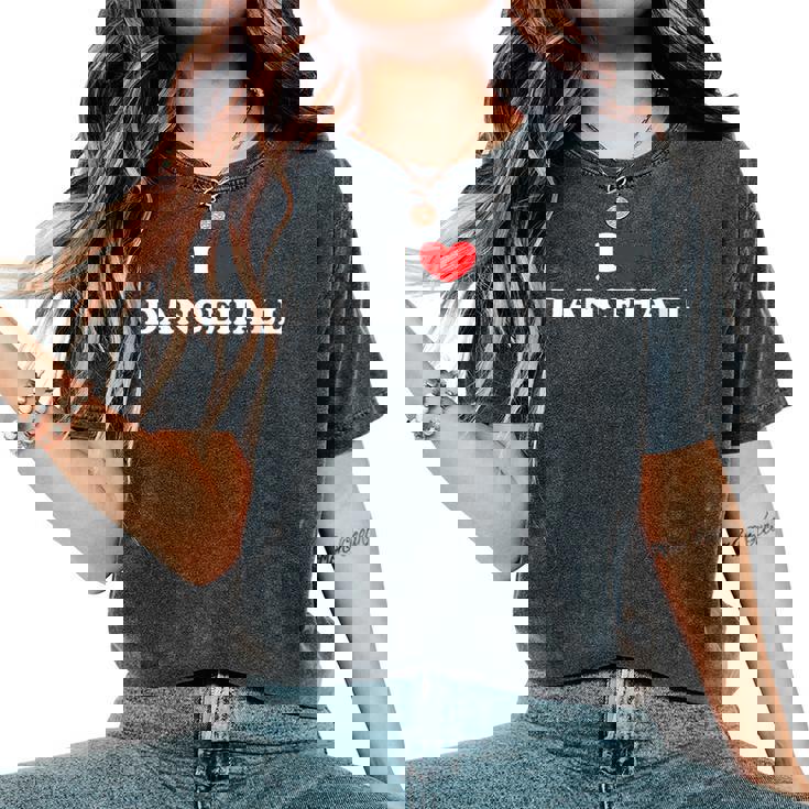 Me Encanta El Dancehall Me Encanta El Dancehall Cuello Camiseta extragrande cómoda para mujer