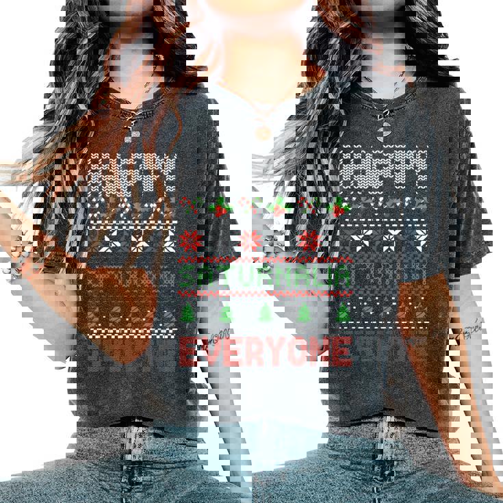 Feo Navidad Feliz Saturnalia Todos La Antigua Roma Camiseta extragrande cómoda para mujer