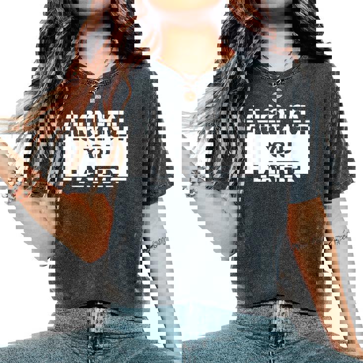 Alcohol Bar Drinking Beer Party Camiseta extragrande cómoda para mujer