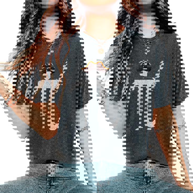 Pi Day Pi Rate Science & Math Teacher Happy Pi Day Women's Oversized Comfort T-Shirt