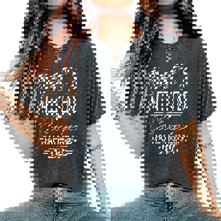 Girls Weekend 2025 Girls Trip 2025 Vacation Matching Women's Oversized Comfort T-Shirt